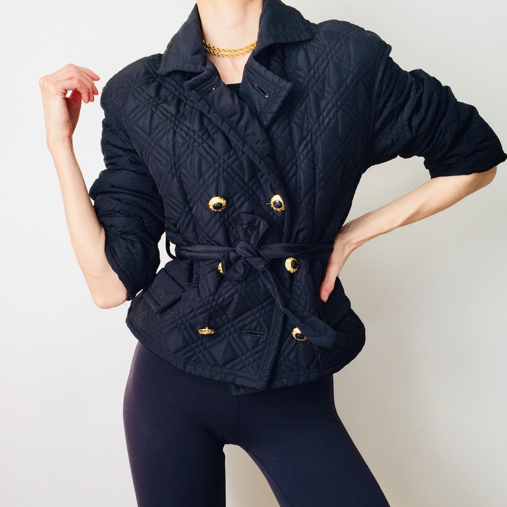 Rare VERSACE Vintage Quilted Jacket XS